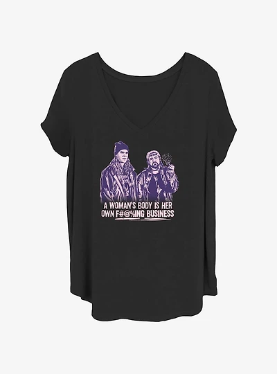 Jay and Silent Bob Nunnya Beeswax Girls T-Shirt Plus Size