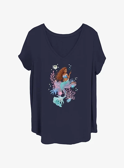 Disney The Little Mermaid Ariel Live Dinglehopper Girls T-Shirt Plus Size