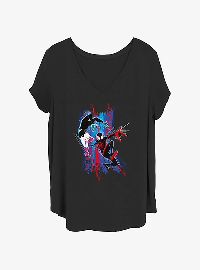 Marvel Spider-Man Spider Gwen And Spider Man Girls T-Shirt Plus Size