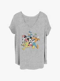 Disney Mickey Mouse & Friends Run Girls T-Shirt Plus Size
