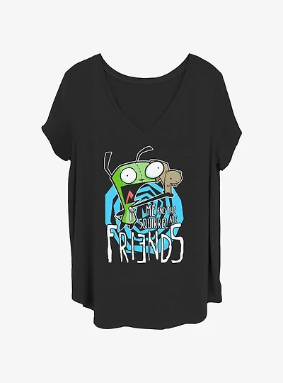 Invader ZIM Squirrel Friend Girls T-Shirt Plus Size