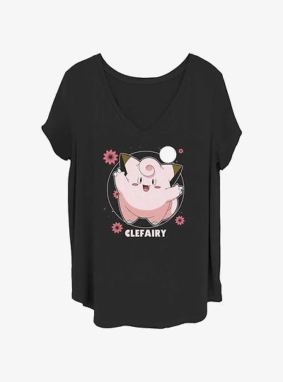 Pokemon Clefairy Fairy Dance Girls T-Shirt Plus Size