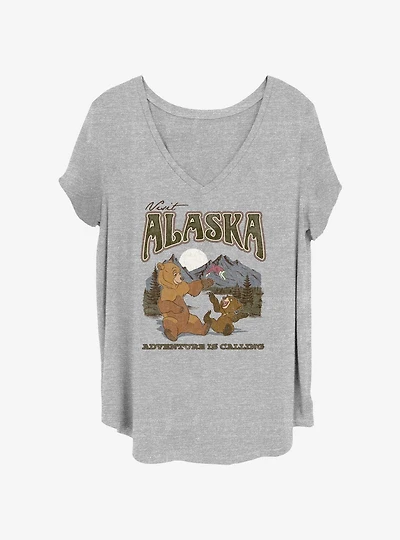 Disney Brother Bear Vintage Outdoorsy Girls T-Shirt Plus Size
