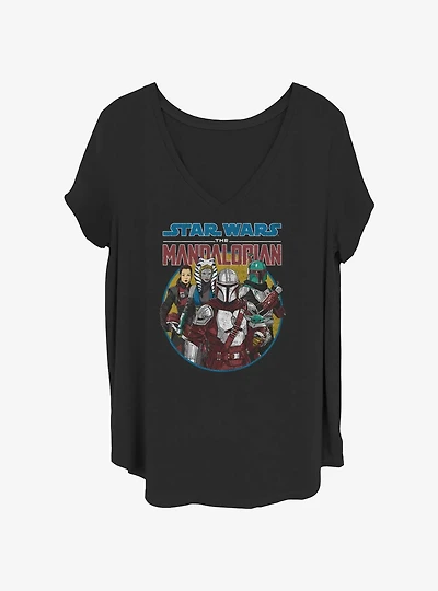 Star Wars The Mandalorian Group Girls T-Shirt Plus Size