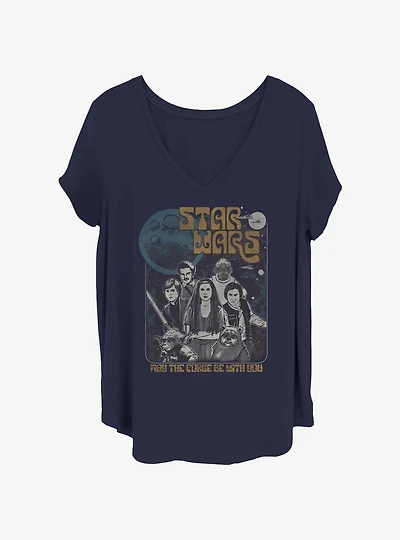 Star Wars Space Grunge Girls T-Shirt Plus Size