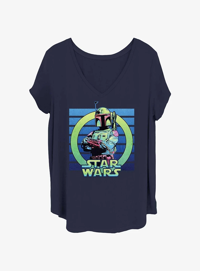 Star Wars Boba Arms Crossed Girls T-Shirt Plus Size