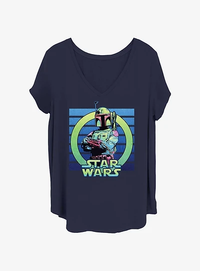 Star Wars Boba Arms Crossed Girls T-Shirt Plus Size