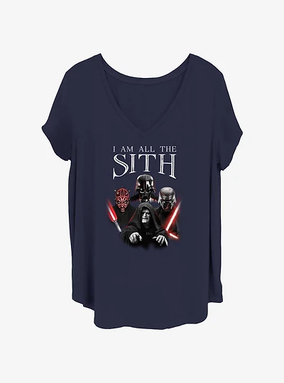 Star Wars All The Sith Girls T-Shirt Plus Size