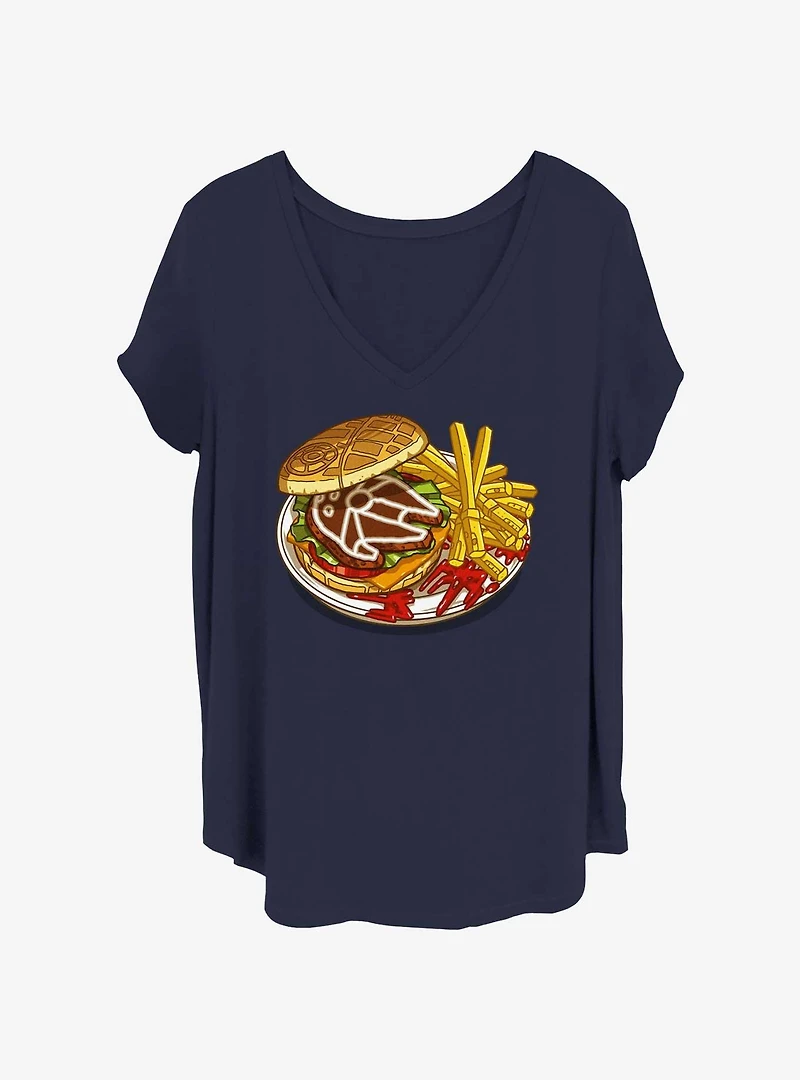 Star Wars Burger Plate Girls T-Shirt Plus Size