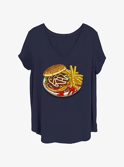 Star Wars Burger Plate Girls T-Shirt Plus Size
