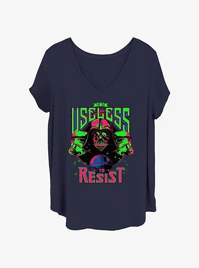 Star Wars Team It Is Useless To Resist Girls T-Shirt Plus Size