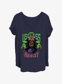 Star Wars Team It Is Useless To Resist Girls T-Shirt Plus Size