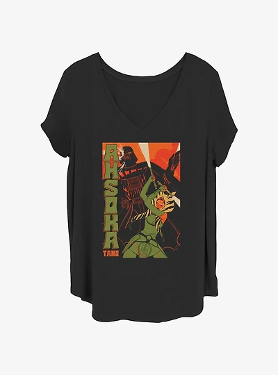 Star Wars Ahsoka Poster Girls T-Shirt Plus Size