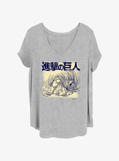 Attack on Titan Founder Titan Overlay Girls T-Shirt Plus Size
