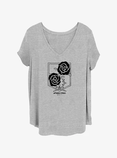 Attack on Titan Garrison Regiment Logo Girls T-Shirt Plus Size