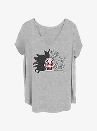Disney 101 Dalmatians Mean Cruella Girls T-Shirt Plus Size