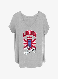 Disney 101 Dalmatians London Booth Girls T-Shirt Plus Size