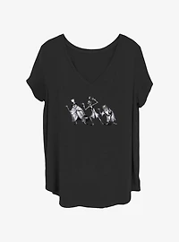 Disney The Haunted Mansion Hitchhiking Ghouls Girls T-Shirt Plus Size