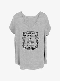 Disney The Haunted Mansion Tombstone Back Girls T-Shirt Plus Size