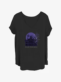 Disney The Haunted Mansion Bats Welcome Girls T-Shirt Plus Size