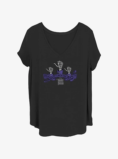 Disney The Haunted Mansion Beware Hitchhiking Ghosts Girls T-Shirt Plus Size