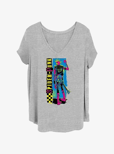Marvel Spider-Man Across The Spider-Verse Spider-Punk Girls T-Shirt Plus Size