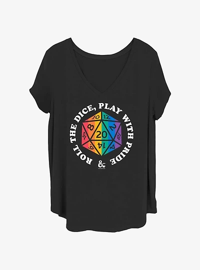 Dungeons & Dragons Roll For Pride Girls T-Shirt Plus Size
