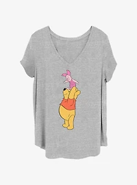 Disney Winnie The Pooh & Piglet True Friends Girls T-Shirt Plus Size