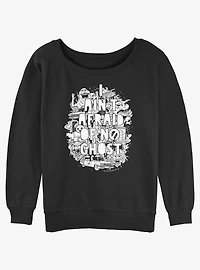 Ghostbusters Ain't Afraid Of No Ghost Girls Slouchy Sweatshirt