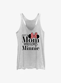 Disney Minnie Mouse Just A Mom Who Loves Womens Tank Top