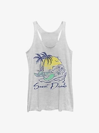 Disney The Little Mermaid Sea Lounge Womens Tank Top