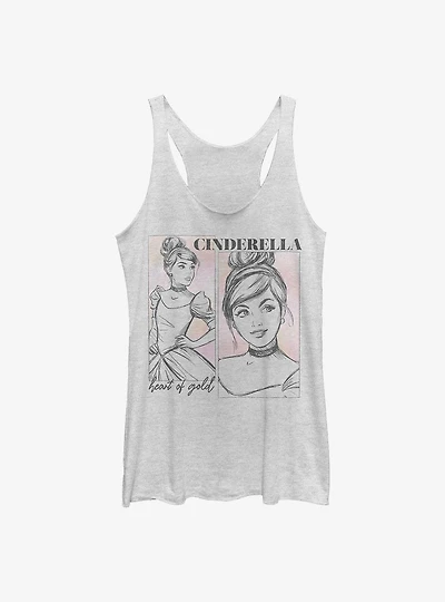 Disney Cinderella Belle Silhouette Womens Tank Top