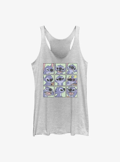 Disney Lilo & Stitch Expression Grid Womens Tank Top