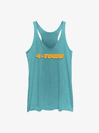 Disney Pixar Turning Red 4Town Logo Womens Tank Top