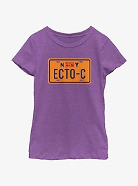 Ghostbusters: Frozen Empire ECTO-C Plates Girls Youth T-Shirt