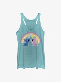 Disney Lilo & Stitch And Angel Rainbow Girls Tank
