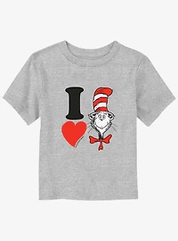 Dr. Seuss I Heart Hat Cat Toddler T-Shirt