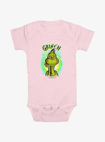 Dr. Seuss Brushy Grinch Front Infant Bodysuit
