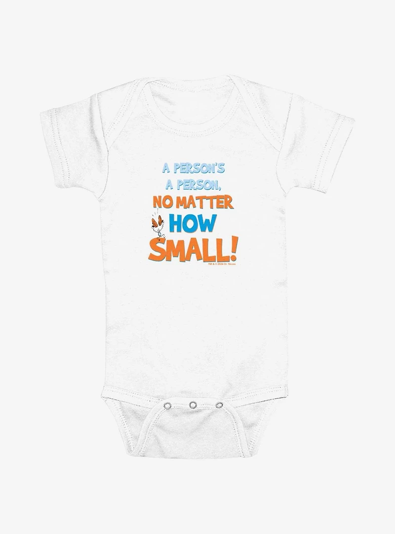 Dr. Seuss A Person No Matter How Small Infant Bodysuit