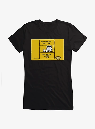 Peanuts Lucy Doctor Is In Girls T-Shirt