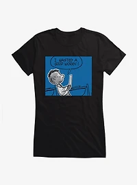 Peanuts Wasted A Good Worry Girls T-Shirt