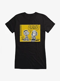 Peanuts Center Of Your Bread Girls T-Shirt