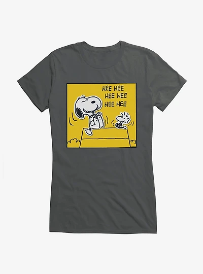 Peanuts Snoopy & Woodstock Laugh Girls T-Shirt