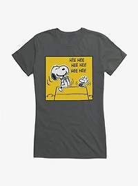 Peanuts Snoopy & Woodstock Laugh Girls T-Shirt
