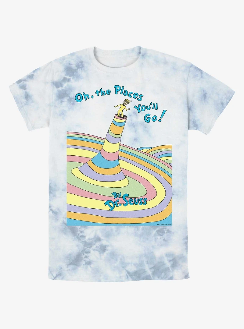 Dr. Seuss Oh The Places You'Ll Go Tie-Dye T-Shirt