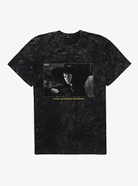 Beetlejuice Lydia I Myself Am Strange And Unusual Mineral Wash T-Shirt