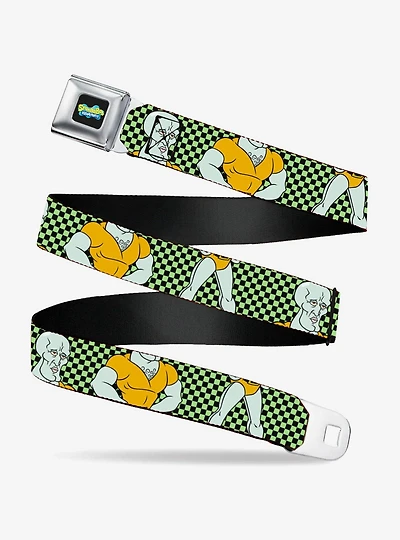 SpongeBob SquarePants Handsome Squidward Pose Checker Youth Seatbelt Belt