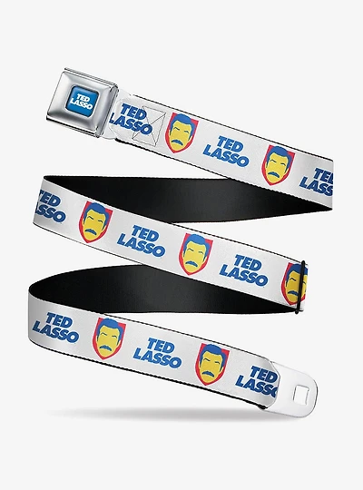 Ted Lasso Icon And Text Youth Seatbelt Belt