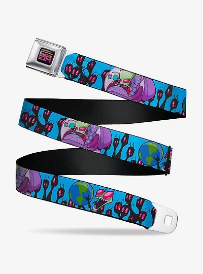 Invader Zim GIR And Piggy Rule The World Poses Youth Seatbelt Belt