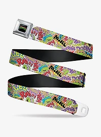Teenage Mutant Ninja Turtles Sticker Slaps Youth Seatbelt Belt
